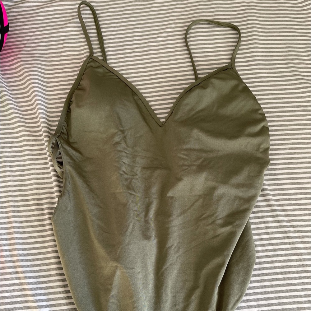 Abercrombie and Fitch Olive Green One Piece